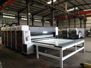 Qh Pack Chain Feeder Cardboard Flexo Printing Slotting Rotary Die Cutter Machine
