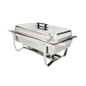 Economic Stainless Steel Chafing Dish with Collapsible Frame Metal Serving Chafing Dishes for Party