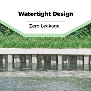 Durable Plastic Sheet Pile Retaining Wall Bulkhead Material