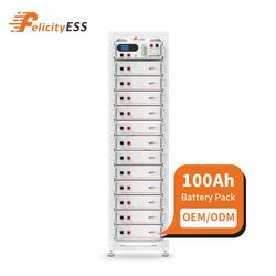 Felicityess LiFePO4 Battery 20kwh 40kwh 60kwh High Voltage Stackable Lithium Solar Battery Home Energy Storage Battery