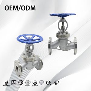 Stainless Steel OEM Investment Casting Flange Stop Valve for Industrial Pipes