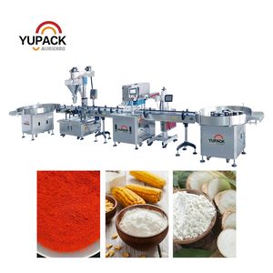 High Accuracy Powder Filling and Sealing Line for Pharmaceutical Food and Chemical Powder Can Packaging