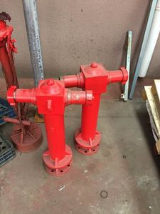 Durable 2-Way Stand Pipe Pillar Fire Hydrant for Emergency Use