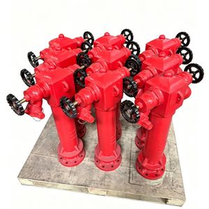 Outdoor Pillar Type Fire Hydrant with Dual Hose Outlet