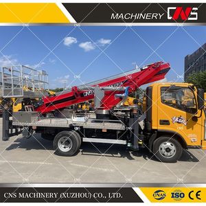 Hydraulic Aerial Cage Aerial Overhead Working Platform with High Altitude Advertising Installation Telescopic Crane