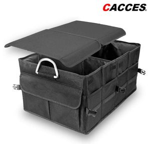 Car Trunk Organiser Portable Storage Bag Organizer Bag Back Seat Folding Car Trunk Organizer Waterproof Car Boot Organiser Multi Use Oxford Cloth Pockets 60L