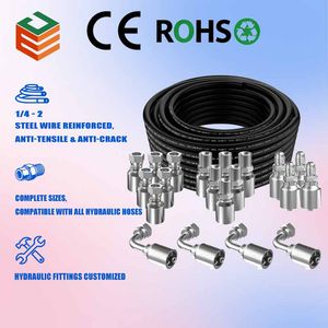 Abrasion Resistant Thermoplastic Hydraulic Hose Compact Bend Radius Design