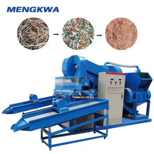 Automatic Waste Scrap Wire Cable Recycling Machine Copper Wire Granulator Separator Machine PLC Control Dry Type Cable Crushing Recycling Production Line