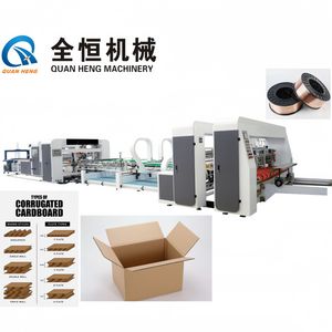 High Speed Stitcher Folder Gluer Corrugated Carton Box Stitching Stapler Machine