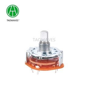 25mm Metal Shaft Rotary Route Switch Voltage Selector Switch
