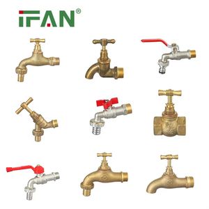 Ifan Factory Direct Sell Brass Bibcock Tap 1/2"-1" Brass Bibcock Faucet Durable Bibcock Brass