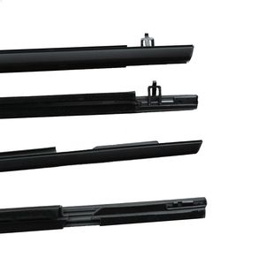 Weatherstrip Window Sealing Strip Moulding Trim Outer Door Seal Belt for Honda Civic 2006-2011 Black & Chrome