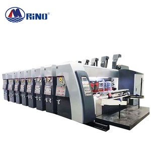 Automatic Four Color Flexo Printing Machine with Slotter and Stacker 150PCS/Min