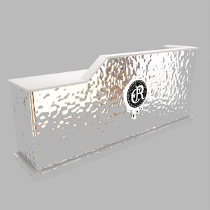 Stainless Steel Sales Platform Display Showcase Counter Wooden Stainless Steel Cash Register