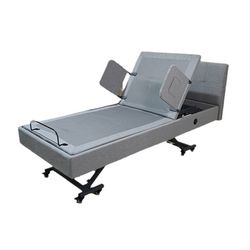 Electric Hi-Low Nursing Bed for Elderly with 4 Motors and Remote Control