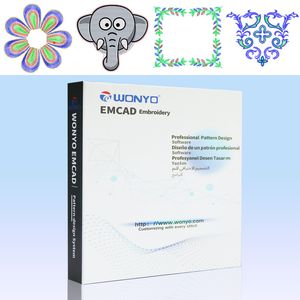 Wonyo Isew Emcad Embroidery Software Emcad Pattern Design System 200 Letter Libraries