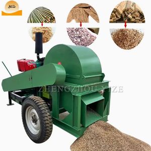 Multi-Purpose Diesel Small Mobile Electric Wood Chipping Cutting Crusher Shredder Machine