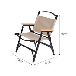 Outdoor Furniture Kermit Portable Lightweight Folding Aluminum Camping Chair for Beach