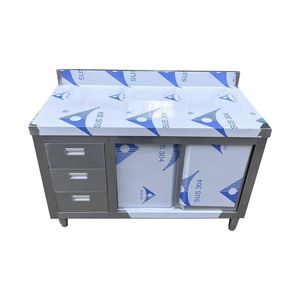 China Square Changtai Product Restaurant Kitchen Stainless Steel Table Cabinet