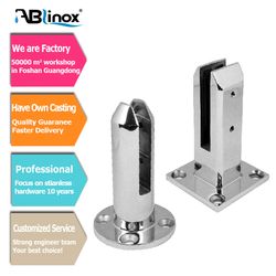 China Factory Professional Custom Glass Railing Balcony Fence 304 Stainless Steel Glass Spigot for Construction Hardware