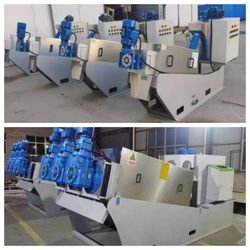 Automatic Wastewater Treatment Screw Filter Press Sludge Dewatering Machine