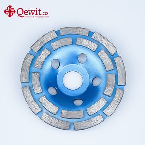 High-Performance Double Row Diamond Cup Wheel - Black for Metal