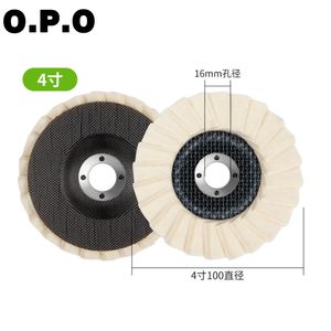 115mm Wool Wheel Felt Wheel Buffing Wheel for Stainless Steel Metal Glass Marble Fine Polishing