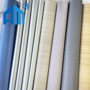Furniture Solid Color Woodgrain Decorative Lamination PVC Plastic Decoration Film Roll