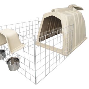 Dairy Cattle Calf Hutch White Beige Polyethylene Impact Animal Cowshed Calf House Cow Calf Hutch