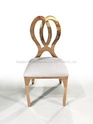 Gold Plated Stainless Steel Infinity Wedding Chair with Angel Wing