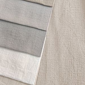 Organic 60% Cotton 40% Polyester White Home Deco Cotton Curtain Fabric for Living Room