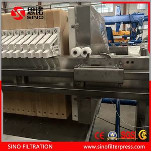 Food-Grade SS304 Filter Press with Drip Tray for Wine or Beer Factory