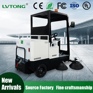 Automatic Floor Scrubber Ride on Battery Electric 48 V Road Floor Cleaning Machine Sweeper