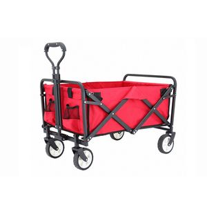 Folding Hand Wagon Platform Trolley Folding Wagon Camping Beach Cart