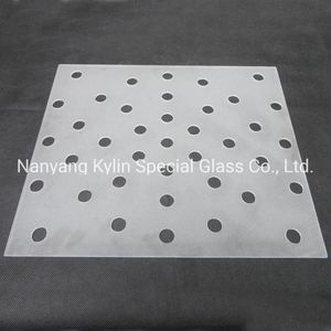 High Performance Borosilicate Glass Flat Cover Panel Glass Plate with Holes