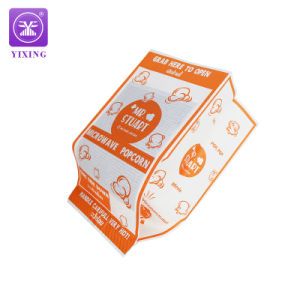Factory Supply Disposable Microwave Popcorn Packaging Paper Bags / Custom Logo Print Microwave Popcorn Bag