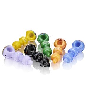 Esigo High Quality Hand Pipe Factory Price Wigwag Glass Smoking Pipe Tobacco Pipe Wholesale Colorful Glass Hookah Mouthpiece Spiral Pattern Smoking Access