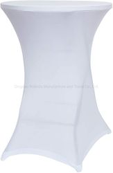 Cheaper Round Spandex Bar Table Covers Elastic Slipcovers Cocktail Stretch Table Cloths Rectangle Table Covers Round Table Covers