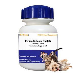 Pet Multi-Vitamins Supplement Nutrition Cat Snack Food Multivitamin Chewable Tablets for Dog