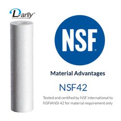 10/20inch Depth Polypropylene High Flow Rate Melt Blown Sediment Filters 5 Micron Cartridge Filter RO Water Filter Parts