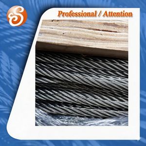 High-Quality Gi Carbon Galvanized Greased Plastic Steel Wire Ropes Rod Cables 6X25fi+FC