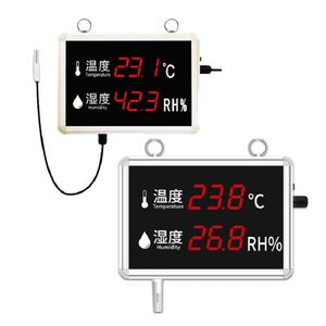 Large LED Digital Wall Display for Real-Time Temperature and Humidity Monitoring