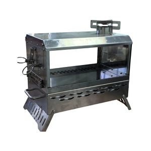 Portable Lightweight Stainless Steel Wood Burning Camping Stove Removable for Outdoor