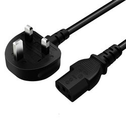Copper 3 Pin Plug AC Power Cord Cable Power Cable