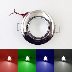 Stainless Steel Angle Adjustable 12V 24V DC Yacht RV Trailer Caravan Marine Boat LED Interior Lighting RGBW Ceiling Down Light