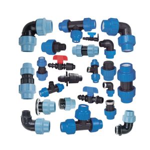 Free Sample All Sizes Quick Delivery PP Compression Fittings Pn10 Pn16 Coupling Adapter Tee for Water Supply Irrigation