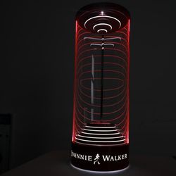 Customized Acrylic Wine Bottle Display Stand Tabletop LED Lighting for Bar