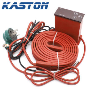 China Manufacture 220V Temperature Controlled Pipe Heater Electric Flexible Silicone Strip Heater