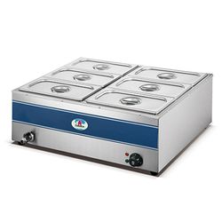Versatile 6-Head Electric Bain Marie for Buffet and Catering