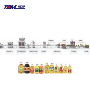 1L-5L Edible Oil Seasoning Oil Sauce Juice Vinegar High Speed Automatic Filling Capping and Packing Machine